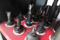 (59) Assorted Capto C6 Tool Holders with Huot Tool Tower. Wide Variety of Tool Holder Styles