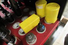 (59) Assorted Capto C6 Tool Holders with Huot Tool Tower. Wide Variety of Tool Holder Styles
