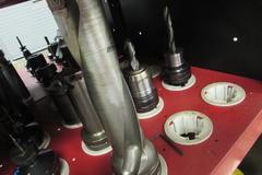 (59) Assorted Capto C6 Tool Holders with Huot Tool Tower. Wide Variety of Tool Holder Styles