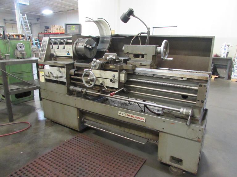 Jet 1440-3PGH Removable Gap Engine Lathe with DRO and Chucks