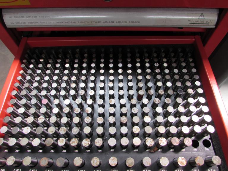 Shars 4-Drawer Gage Pin Set from .011" to 1" by .001"