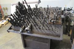 Assorted Perishable Tooling Including Taper Shank Drills up to 3" .  Includes Wooden Rack