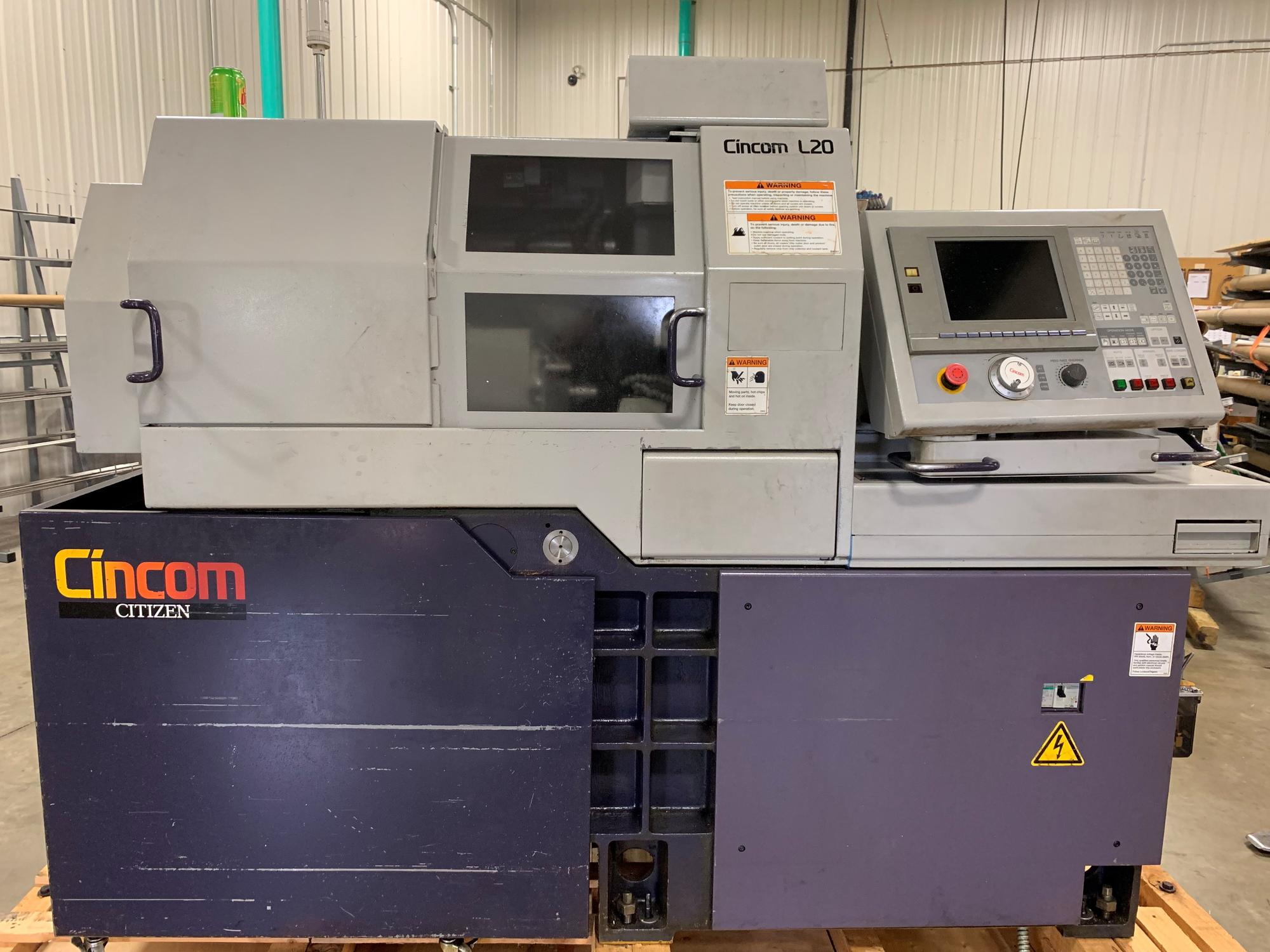 Machines Used | Citizen L20 Type VII CNC Swiss Screw Machine