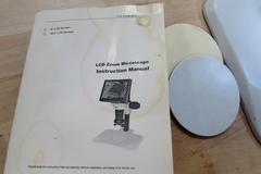Video Zoom Microscope with 8" LCD Screen and Micrometer Adjust Stage
