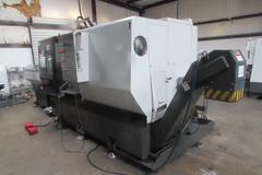 Haas DS-30SSY CNC Turning Center w Sub-Spindle, Live Milling, Y-Axis Programmable, Bar Feed Interface, Auto Probe, Parts Catcher, Chip Conveyor and BarFeed