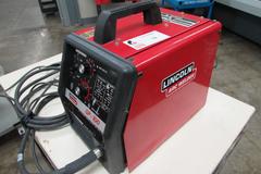 Lincoln SP-100 Arc Welding Power Source and Wire Feeder with MIG Gun and Ground Clamp