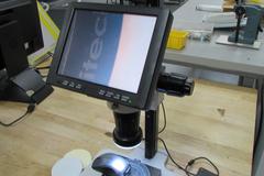 Video Zoom Microscope with 8" LCD Screen and Micrometer Adjust Stage