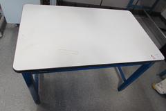 Production Basics Laminate Top Metal Frame Table