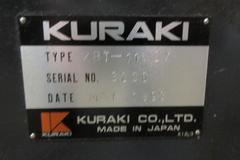 Kuraki KBT-11WDX CNC Horizontal Boring Mill with Fanuc 15M CNC Control, 4.3" Spindle Diameter, Built in Power Rotary Table