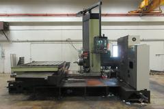 Kuraki KBT-11WDX CNC Horizontal Boring Mill with Fanuc 15M CNC Control, 4.3" Spindle Diameter, Built in Power Rotary Table