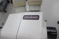 Omano Stereo Zoom Microscope with Articulating Bench Mount Arm with .65 to 4.5 Power Zoom ,  SWF10x/22 Eyepieces and Ring Light
