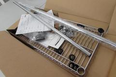 Uline Stainless Wire Rack w 3 Shelves - Contents Not Included