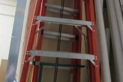  (1) Warner 12' Step Ladder and 28" Warner Extension Ladder