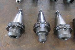 (10) Cat 40 Taper End Mill Tool Holders