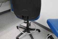 (2) Uline Vinyl Covered Bench Chairs