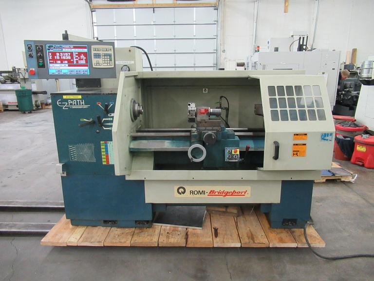 Bridgeport Romi EZPath CNC Engine Lathe with Manual Tool Turret