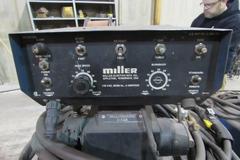 Miller Deltaweld 451 Constant Voltage DC Welding Power Source with Wire Feeder, Gun and Cart