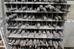 Large Lot of MT Shank Drills with Organizing Cabinet and 2nd Metal Cabinet