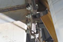 Post Mount 2-Ton Capacity Jib Crane with CM Lodestar Electric Chain Hoist