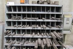 Large Lot of MT Shank Drills with Organizing Cabinet and 2nd Metal Cabinet