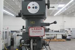 Lagun FTV-2 Vertical Milling Machine w/Heidenhain 2-Axis Digital Readout, Servo Power Table Feed, Variable Speed Spindle