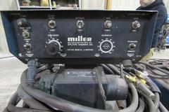 Miller Deltaweld 451 Constant Voltage DC Welding Power Source with Wire Feeder, Gun and Cart