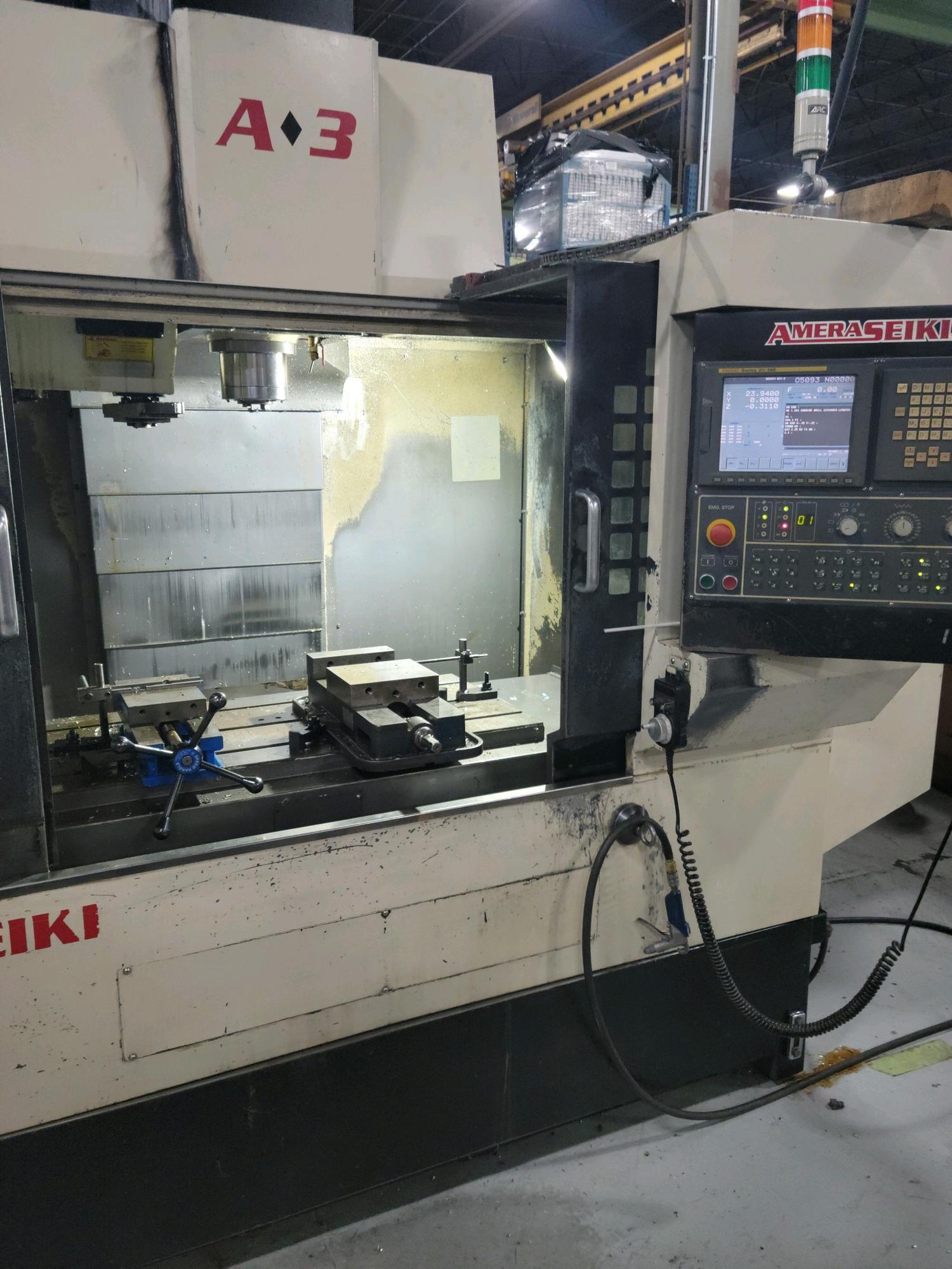 ame出品 Machines Used | Amera Seiki A-3 CNC Vertical Machining Center with