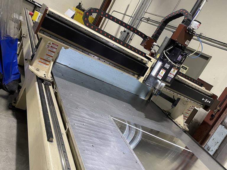 Motion Master MB-725C 3-Axis CNC Router with 7' x 25' Work Table, HSK F63 Taper 30 HP 12,000 RPM Spindle