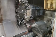 Haas ST-20SSY CNC Turning Center with 5000 RPM SS Spindle, Live Milling, Y & C Axis,  High Pressure Coolant, 24 Station Turret, Tool Presetter, Tailstock, and Chip Conveyor