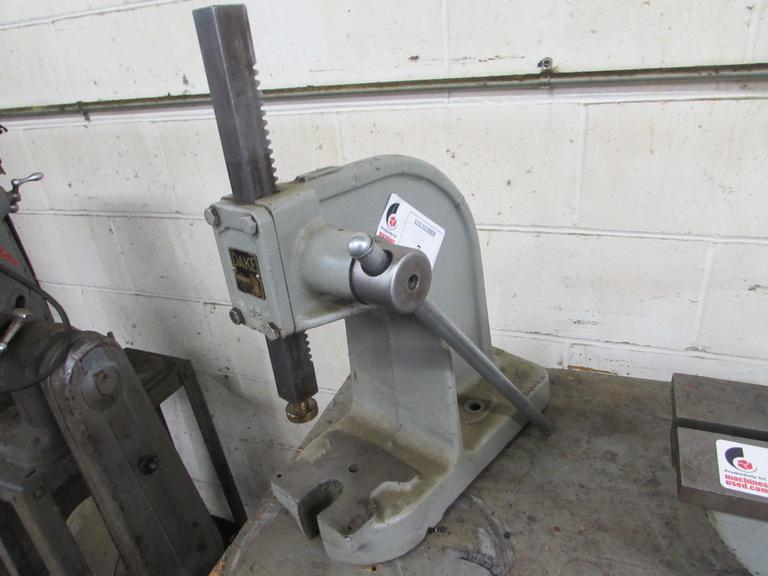 Dake No. 0 Arbor Press with 4-3/4" Throat and 7-3/4" Stroke