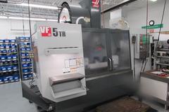 Haas VF-5/50TR 5-Axis CNC Vertical Machining Center w 210mm Built-In Trunnion Table, 30 Station Tool Changer, 50 Taper, with Probing and TSC