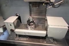 Haas VF-5/50TR 5-Axis CNC Vertical Machining Center w 210mm Built-In Trunnion Table, 30 Station Tool Changer, 50 Taper, with Probing and TSC