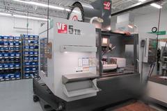 Haas VF-5/50TR 5-Axis CNC Vertical Machining Center w 210mm Built-In Trunnion Table, 30 Station Tool Changer, 50 Taper, with Probing and TSC