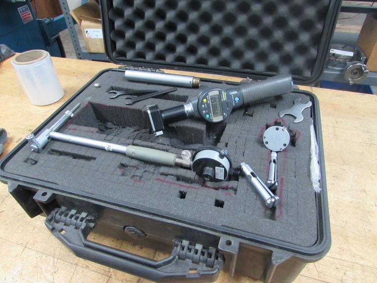 Bore Gages with Pelican Case: (1) Mitutoyo Digital with (2) Heads and (1) Starrett 4" to 6.5"