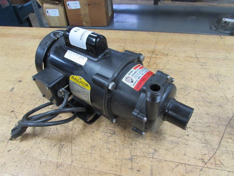 March Mfg TE-5.5C-MD Pump with Baldor .33HP 115 Volt Single Phase Motor