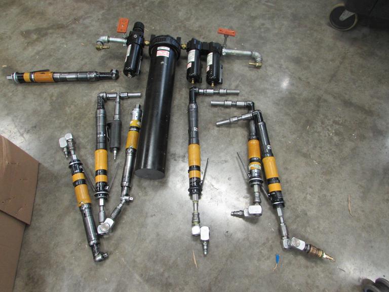 3/8" Drive Pneumatic Ratchets and Pneumatic Filter