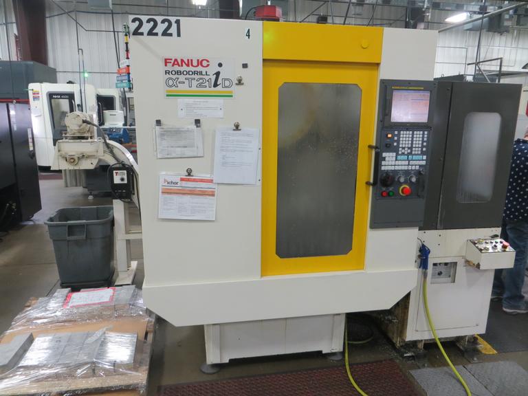 Fanuc Robodrill Alpha T21iD CNC Vertical Machining Center with Automatic Pallet Changer