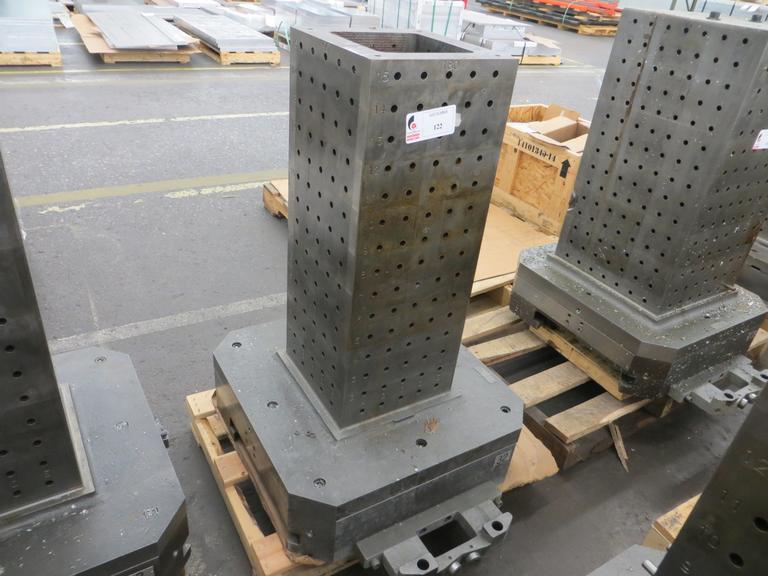 630mm Base Tombstone with 12" x 12" x 30" 4-Face Mounting Area with 2" On-Center Pattern, and Toyoda Machine Pallet