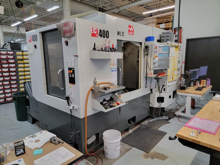 Haas EC400 4Axis CNC Horizontal Machining Center with (2) Station