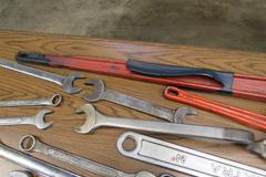Large Wrenches Including 48" Pipe Wrench