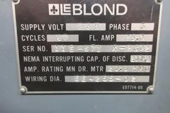Leblond Regal 19"x54" Engine Lathe With Servo Shift, Acu-Rite DRO, Tool Holders, 10" 3 Jaw Chuck, Tailstock, Aloris Tool Post,Tool Holders,  Backsplash Shield