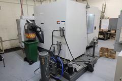 Haas EC-400 CNC 4-Axis Horizontal Machining Center with (2) Station Pallet Changer, 15,000 RPM Spindle, Full 4th Axis, 1000 PSI Through Spindle Coolant, High Speed Machining, and Probing.