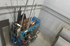 Metal Stock Rack with Material