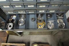 Gear Shaper Cutters in 96 Drawer Metal cabinet with Stand