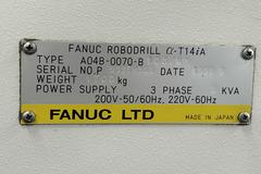 Fanuc Robodrill Alpha T14iA CNC Vertical Machining Center