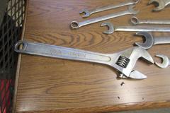 Large Wrenches Including 48" Pipe Wrench