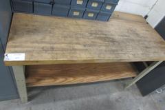 Maple Top Workbench with Lower Shelf