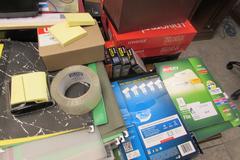 Office Supplies: Labels, Folders, Pens, Organizers etc.