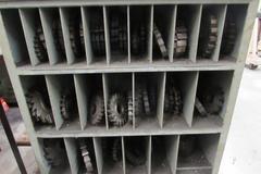 Metal Cabinet wth Horizontal Milling Cutters and More