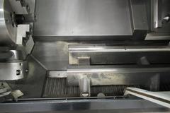 Haas ST-30 2-Axis CNC Turning Center with 12" 3-Jaw Chuck, Tool Presetter, Programmable Tailstock, and Chip Conveyor.